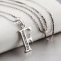 YFN Initial Pendant Necklace Sterling Silver with Cubic Zirconial 26 Letter Alphabet Jewelry for Women Teen Girl