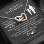 LOTUS-A Daughter Necklace from Dad - Daughter Gifts from Dad Father Daughter Gifts to My Daughter from Dad Christmas Daughter Gift Birthday Daughter Gift