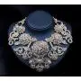 LAN PALACE 2019 Big Flower Necklace and Earrings for Party and Wedding Jewelry Sets