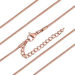 ChainsHouse 925 Sterling Silver Cuban/Figaro/Twisted Rope/Rolo Box Chain Necklace for Men Women 1-5mm Wide Neck Link Stainless Steel Chain Necklace,14'',16'',18'',20'',22'',24'',26'',28'',30''(Send Gift Box)