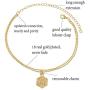 Initial Ankle Bracelets for Women Men, 18K Gold Silver Figaro Cuban Link Anklet Bracelet for Women Teen Girls, Custom Name Gold Anklet with Initials