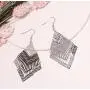 Boho Geometric Filigree Rhombus Shape Tiered Dangle Drop Statement Earrings Boho Geometric Filigree Rhombus Shape Tiered Dangle Drop Statement Earrings