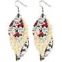 10 Pairs Easter Faux Leather Earrings Set Lightweight Rabbits Eggs Teardrop Dangle Earrings for Women Girls Jewelry