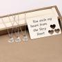 Zuo Bao Father and Daughter Jewelry Set You Stole My Heart from The Very Start Daddy’s Girl Necklace Dog Tag Keychain Set Daughter Gift
