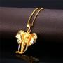 Lucky Elephant Pendant 18k Gold Plated/Platinum Plated Rhinestone Crystal Necklace