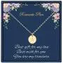 Initial Pendant Necklace, 14K Gold Filled Dainty Round Disc Double Side Engraved Hammered Initial Necklace Personalized Letter Pendant Initial Necklaces Jewelry Gifts for Women Girls