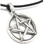 Trilogy Jewelry Pewter Pagan Pentagram Pendant on Leather Necklace with 5 Swarovski Crystal Birthday Trilogy Jewelry Pewter Pagan Pentagram Pendant on Leather Necklace with 5 Swarovski Crystal Birthday