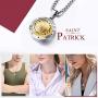 FaithHeart Saint Michael/Christopher/Anthony/St. Joseph/Patrick Pendant Necklace, Stainless Steel Essential Oil Diffuser Locket Pendants Custom Engraved Saints Jewelry (Send Gift Box)