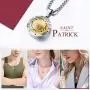 FaithHeart Saint Michael/Christopher/Anthony/St. Joseph/Patrick Pendant Necklace, Stainless Steel Essential Oil Diffuser Locket Pendants Custom Engraved Saints Jewelry (Send Gift Box)