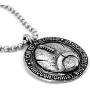 Football Necklace I Can Do All Things Through Christ in Antique Silver Finish Phililippians 413