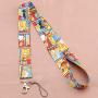 FAADBUK Simpson Mobile Phone Lanyards Simpson Fans Gift Simpson ID Holder Simpson Inspired Mobile Phone Lanyards Simpson Jewelry