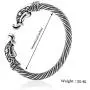 fishhook Fashion Vintage Viking Raven Crow Head Screw Cuff Bangle Wristband Bracelet Animal Jewelry for Men Women fishhook Fashion Vintage Viking Raven Crow Head Screw Cuff Bangle Wristband Bracelet Animal Jewelry for Men Women