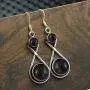 Natural Black Onyx Earrings for Women Mom Wife 925 Silver Overlay handmade Dangle Earrings Natural Black Onyx Earrings for Women Mom Wife 925 Silver Overlay handmade Dangle Earrings