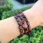 Adabele 1pc Natural 7 inch 7.5 inch Gemstone Bracelet Stretchy Chakra Gems Stones 5-8mm Free Form Beads Healing Crystals Engergy Quartz Jewelry Women Girls Birthday Gift