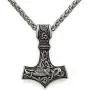 GuoShuang Odin Thors Mjolnir Pendant Viking Necklaces Pendants Jewelry Scandinavian Clear Details Silver Chain GuoShuang Odin Thors Mjolnir Pendant Viking Necklaces Pendants Jewelry Scandinavian Clear Details Silver Chain