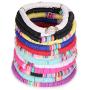 SOOWOOT Heishi Surfer Bracelets-Handmade Rainbow Bead Bracelet Set Stackable Vinyl Disc Stretch Bracelet Boho Beaded Bracelets Jewelry for Women Girls