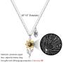 IEFSHINY I Love You Necklace 100 Languages with Initial, You are My Sunshine Sunflower Necklace Jewelry Mothers Valentines Day Gifts for Women Girls Friend Daughter Mom