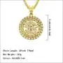 MLARK Mens Hip Hop Necklace 18k Gold Plated Dollar Sign Rapper Pendant Necklace with Drill 30 inches Cuban Chain