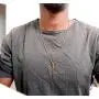 24K Gold Chain Style Cross Pendant Necklace Solid Clasp for Men,Women,Teens 24ct Thin for Charms Miami Cuban Link Diamond Cut Religious Beveled Edge 24K Gold Chain Style Cross Pendant Necklace Solid Clasp for Men,Women,Teens 24ct Thin for Charms Miami Cuban Link Diamond Cut Religious Beveled Edge