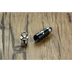 BEANS Stainless Steel The Bullet Urn Necklace for The Dog paw Keepsake Memorial Cremation Jewelry