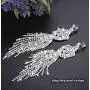 Finrezio 3 PCS Silver Tone Chandelier Earrings Oval Ring Set for Women Prom Long Rhinestone Dangle Earrings Crystal Costume Jewelry Set Finrezio 3 PCS Silver Tone Chandelier Earrings Oval Ring Set for Women Prom Long Rhinestone Dangle Earrings Crystal Costume Jewelry Set