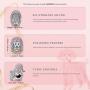 NINAQUEEN Poodle Queen Valentines Day Gifts for Mom 925 Sterling Silver AAAAA CZ Enamel Animal Bead Charms-Happy Family Gifts for Teen Girls