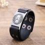 Skyrim Tree of Life Sigil Charm Snap Button Bangle Viking Runes Amulet Bracelet for Men and Women