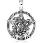 WithLoveSilver 925 Sterling Silver Celtic Pentacle Ouroboros Snake Serpent Pendant WithLoveSilver 925 Sterling Silver Celtic Pentacle Ouroboros Snake Serpent Pendant