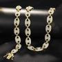 FW Jewelry Bling Iced Out Mariner Cuban Link Chain Hip hop Silver Gold Rapper Chain for Men Women in 7 8 9 18 20 24 30 Inches
