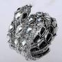 YACQ Womens Crystal Stretch Snake Bracelet Fit Wrist Size 6-1/2 to 8 Inch - Lead & Nickle Free - Halloween Costume Outfit Accessories Jewelry