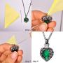 COCO Park Life Tree Stainless Steel Ash Memorial Necklace Urn Pendant Keepsake Cremation Jewelry
