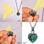 COCO Park Love Heart Stainless Steel Urn Pendant Necklace Ash Memorial Keepsake Cremation Jewelry