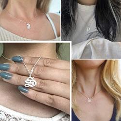 GoldChic Jewelry i Love u Necklace in 100 Languages, Old English Initial Necklace for Women/Girls,I Love You Necklaces for Girlfriend, Adjustable Chain Length 18''-20'', with Gift Box
