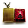 Planet-Nine Alice in Wonderland Pink Book Locket on a Necklace - Jewelry from The Lewis Carrol Classic