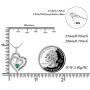 Distance Heart Necklace for Women 925 Sterling Sliver Heart Jewelry I Love You to The Moon and Back Necklaces for Mother Girlfriend Wife with Jewelry Gift Box