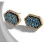Lullabb 6 Pairs Women Crystal Druse Stud Earrings Hypoallergenic Geometry Shiny Druzy Ear-ring Men boys Fashion Jewelry for girls Lullabb 6 Pairs Women Crystal Druse Stud Earrings Hypoallergenic Geometry Shiny Druzy Ear-ring Men boys Fashion Jewelry for girls