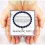 SOLINFOR 50th Birthday Gifts for Women - Lapis Lazuli Beads Bracelet - 50 Years Old Jewelry Gift Idea for Her