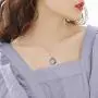 AOBOCO Compass Necklace Sterling Silver Circle Pendant Necklace with Color-changed Crystal, Birthday Graduation Jewelry Gift for Women Men Girls AOBOCO Compass Necklace Sterling Silver Circle Pendant Necklace with Color-changed Crystal, Birthday Graduation Jewelry Gift for Women Men Girls