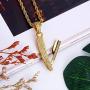 JAJAFOOK 14K Gold Plated Iced Out Barber Scissors Shear Razor Blade Pendant Necklace, 24'' Rope Chain
