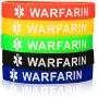 Jakob Miller 5Pcs Silicone Medical Alert Bracelet Blood Thinner Diabetes Warfarin Medical Alert ID Wristband Jakob Miller 5Pcs Silicone Medical Alert Bracelet Blood Thinner Diabetes Warfarin Medical Alert ID Wristband