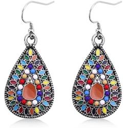 Dangle Earrings Sterling Silver Drop Earring Handmade Bohemian Teardrop Earrings