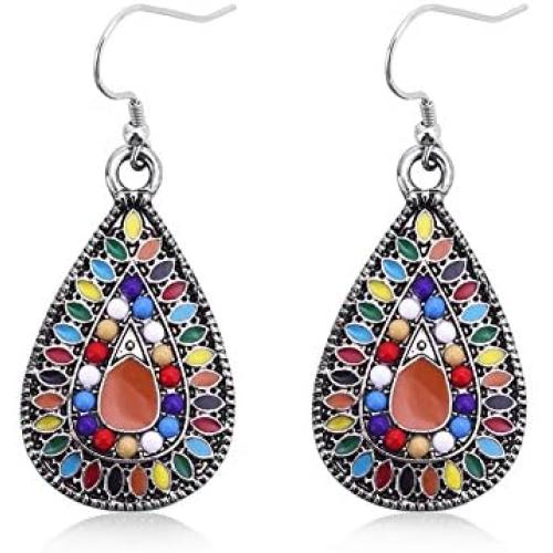 Dangle Earrings Sterling Silver Drop Earring Handmade Bohemian Teardrop Earrings