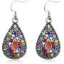 Dangle Earrings Sterling Silver Drop Earring Handmade Bohemian Teardrop Earrings Dangle Earrings Sterling Silver Drop Earring Handmade Bohemian Teardrop Earrings
