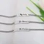 WUSUANED Baby&Mommy Bracelet Baby Baptism Bracelet Mom Daughter Bar Bracelet Set Gift for New Mom&Baby