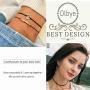 Olbye Multi Layer Circle Bracelet Karma Hand Chain With Black Hemp Body Jewelry for Women and Girls