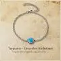 Agvana Turquoise Bracelet Sterling Silver Created Blue Turquoise Bracelet December Birthstone Jewelry Christmas Gifts for Women Teen Girls Mom Grandma Wife Daughter, Adjustable Chain 6.7+1.6 Agvana Turquoise Bracelet Sterling Silver Created Blue Turquoise Bracelet December Birthstone Jewelry Christmas Gifts for Women Teen Girls Mom Grandma Wife Daughter, Adjustable Chain 6.7+1.6