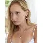 Mariell 14K Rose Gold Vintage Crystal Necklace and Earrings Jewelry Set for Prom, Bridal and Bridesmaids