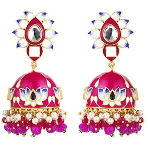 Aheli Bollywood Ethnic Oxidised Earrings Dangler Stylish Traditional Indian Fashion Jewelry for Women, Girls