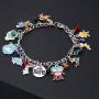 BEKECH Classic Movie Charm Bracelet for Women Vintage TV Series Moive Novel Inspired Gift for Movie TV Show Lovers Cosplay Costume Jewelry