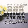 LOYALLOOK 15-20Pairs Tiny 2mm Stainless Steel Small Stud Earrings for Men Women Small CZ Round Ball Hoop Earrings Set Tragus Helix Piercing Earrings